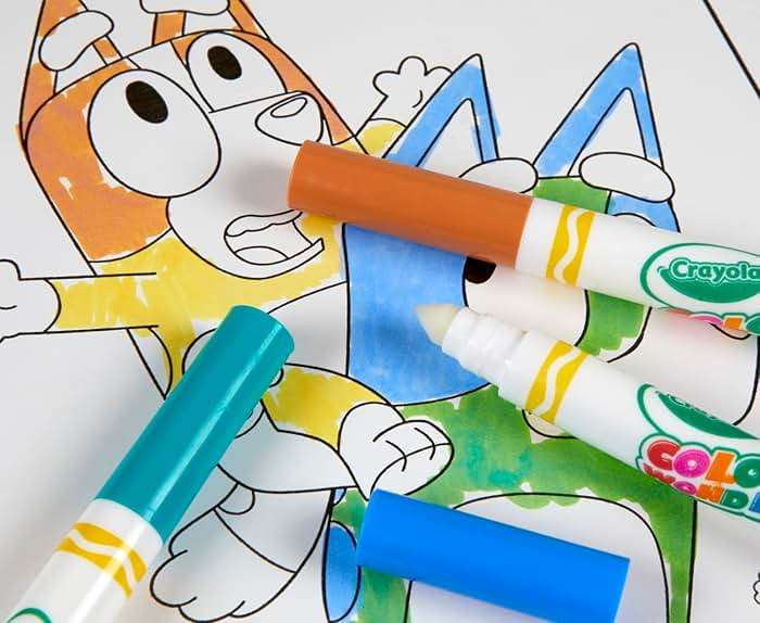 Crayola Bluey Color Wonder Coloring Set, 18 Mess Free Toddler Coloring Pages & 5 Markers, Bluey Activity Set for Kids, Gift for Toddlers, Ages 3+ - Image 7