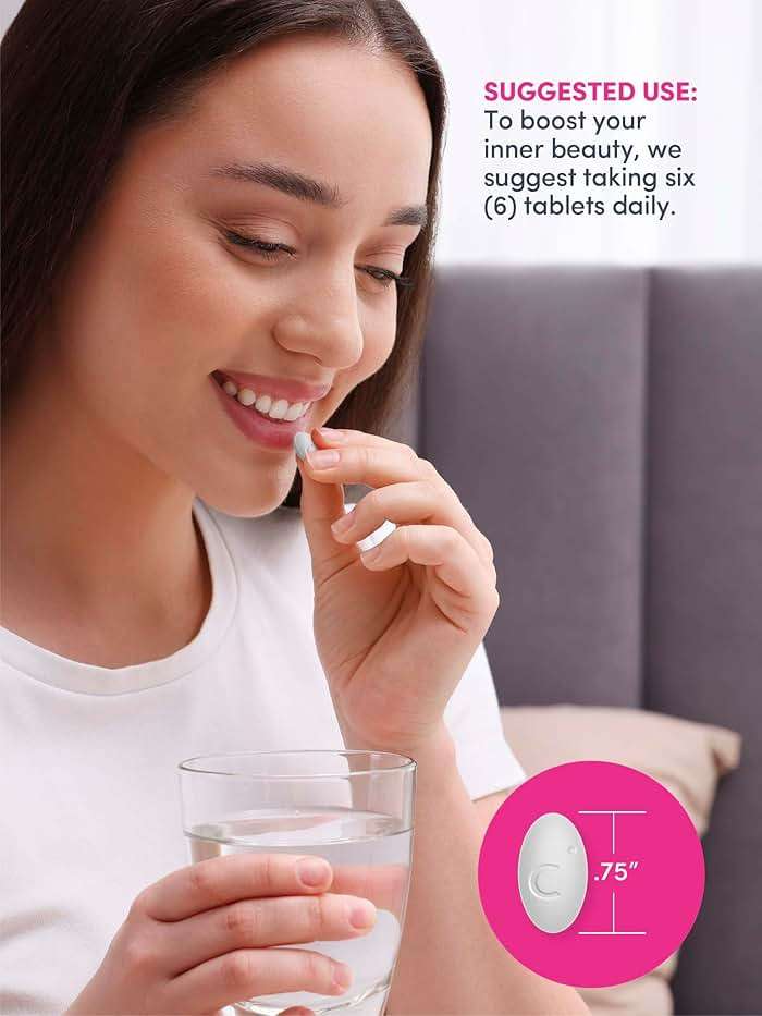 NeoCell Collagen Peptides Pills | 270 Caplets | with Vitamin C and Biotin | Grass Fed Bovine | Hair, Skin, & Nails | for Women and Men - Image 7