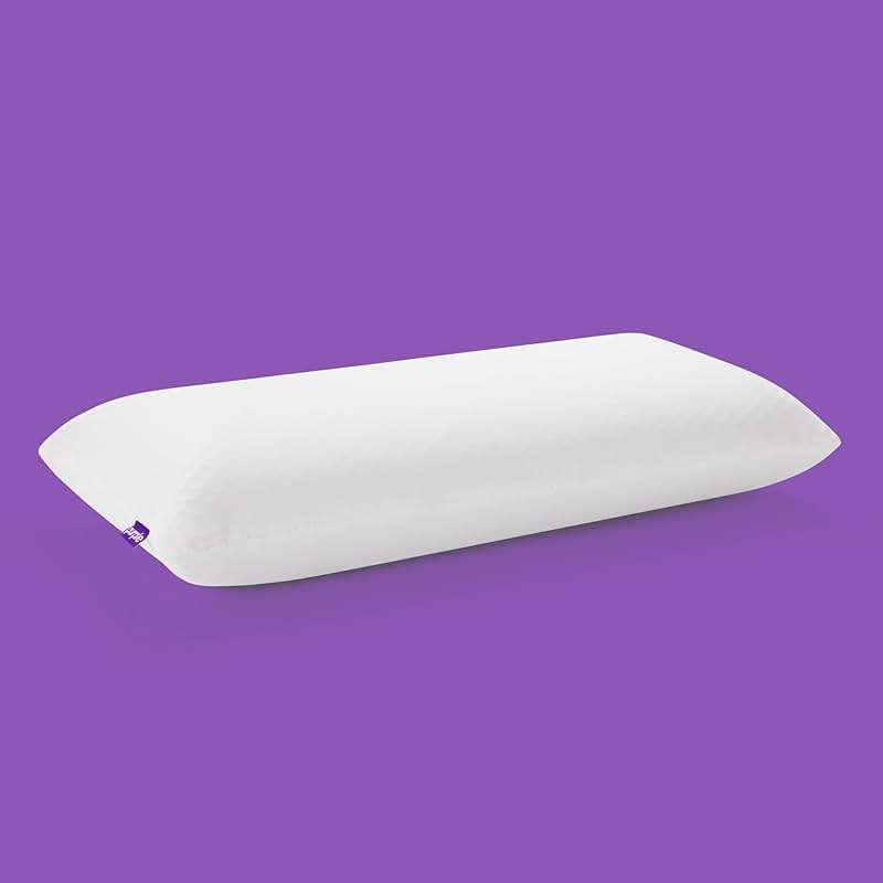 Purple Harmony Pillow - Tall Loft, King Size - Cooling Gel Neck and Side Sleeper Pillow, Weightless Medium Feel, GelFlex Grid and Talalay Latex Foam for Pressure-Relieving Support - Image 1