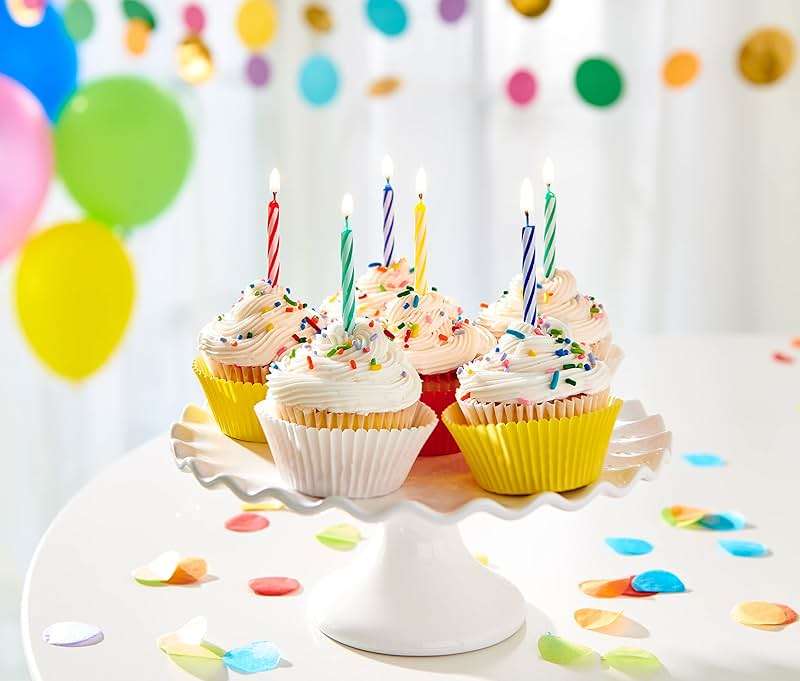 American Greetings Birthday Candles, Small Multicolored Spiral (48-Count) - Image 2