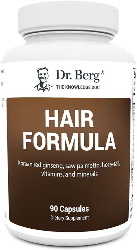 Dr. Berg All-in-One Vitamins for Hair, Skin, & Nails - Advanced Formula with Biotin, Saw Palmetto, DHT Blocker, & Trace Minerals - 90 Veg Capsules - Image 1