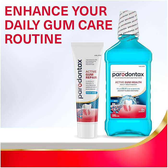 Parodontax Active Gum Health Mouthwash, Antiplaque and Antigingivitis Mouthwash, Mint, 3x16.9 Fl Oz - Image 11