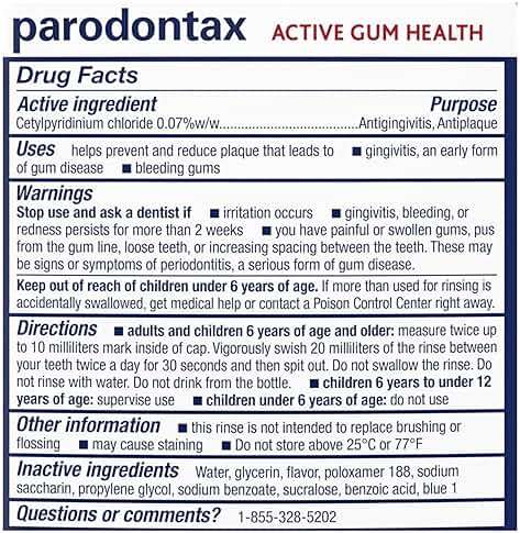 Parodontax Active Gum Health Mouthwash, Antiplaque and Antigingivitis Mouthwash, Mint, 3x16.9 Fl Oz - Image 8