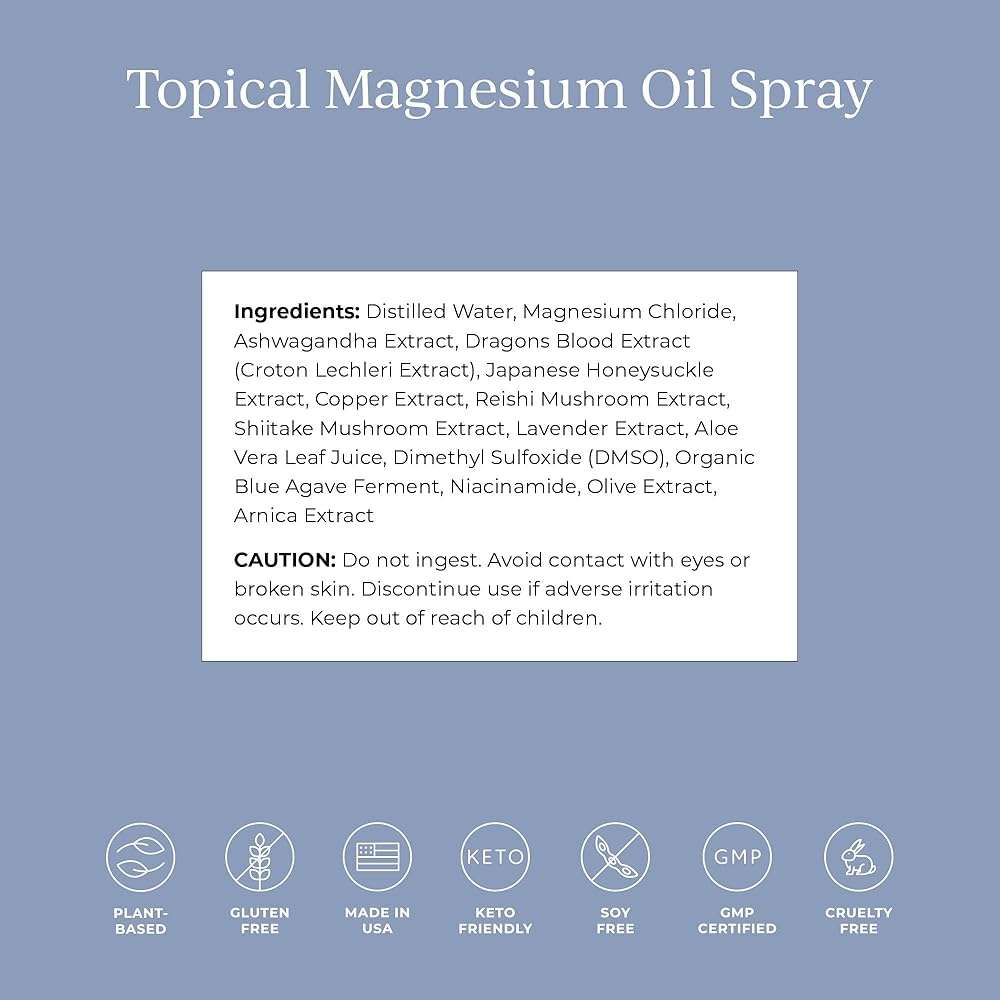 CYMBIOTIKA Topical Magnesium Oil Spray for Body, USA Made, Supplement for Leg Cramps, Muscle, Joint Health & Sleep Support, Includes Magnesium Chloride, Lavender Extract, Aloe Vera - Skin Applicator - Image 4