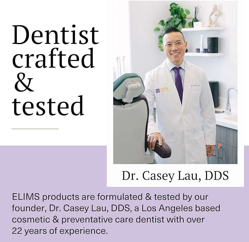 Elims 10% Nano-Hydroxyapatite Toothpaste – Fluoride-Free, Xylitol Remineralizing, Whitening Toothpaste for Sensitive Teeth, SLS-Free, Lavender Vanilla Mint Favlor for Adults & Kids, 4oz - Image 3
