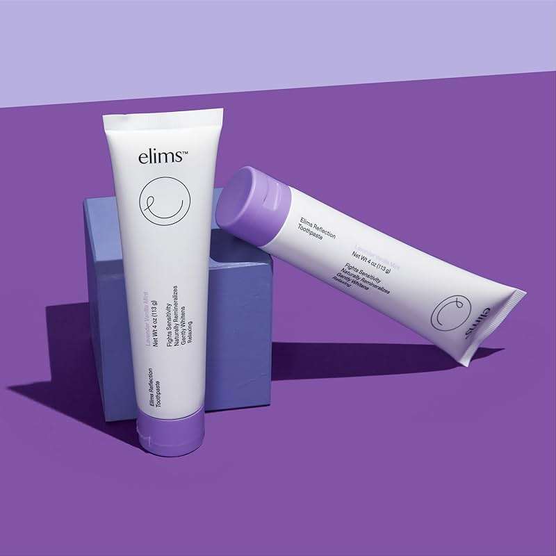 Elims 10% Nano-Hydroxyapatite Toothpaste – Fluoride-Free, Xylitol Remineralizing, Whitening Toothpaste for Sensitive Teeth, SLS-Free, Lavender Vanilla Mint Favlor for Adults & Kids, 4oz - Image 8
