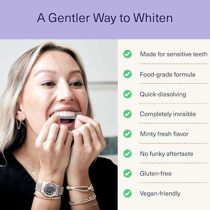 ELIMS Teeth Whitening Strips for Sensitive Teeth 21 Treatments – Food-Grade & Made by Dentists - Whiten Up to 7 Shades - Dissolving Mess-Free Application - Visible Results in 14 Days - 42 Strips - Image 6