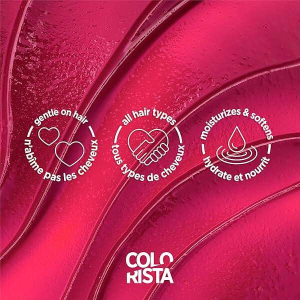 L'Oreal Paris Colorista Metallic Semi Permanent Hair Color for Bleached or Blonde Hair, Color Depositing Hair Mask Formula, Metallic Pink - Image 4