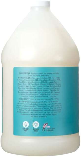 Ginger Lily Farms Salon Formula 100% Pure Morocco Argan Oil Body Wash for All Skin Types, 100% Vegan & Cruelty-Free, 1 Gallon (128 fl oz) Refill - Image 3