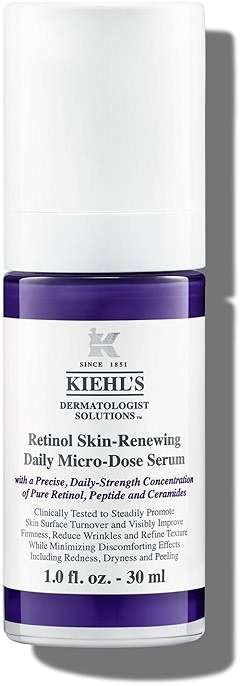 Kiehl's Daily Micro-Dose Anti-Aging Retinol Facial Serum, Reduces Wrinkles, Firms Skin, Evens Skin Tone, Youth Renewing & Hydrating Formula, with Retinol & Ceramides, Paraben-free, Fragrance-free - Image 1