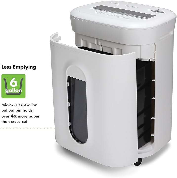 Aurora Professional Grade 10-Sheet High Security Micro-Cut Paper and Credit Card Shredder/ 60 Minutes/Security Level P-5, White - Image 4