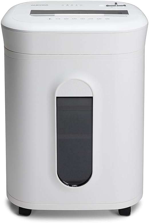 Aurora Professional Grade 10-Sheet High Security Micro-Cut Paper and Credit Card Shredder/ 60 Minutes/Security Level P-5, White - Image 6
