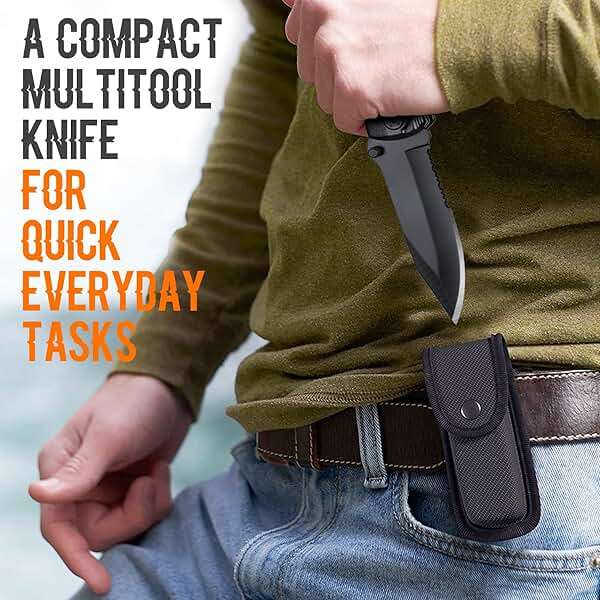 Gift for Dad, Multitool Knife BEST DAD EVER for Camping, Fathers Day Christmas Unique Dad Gifts, Dads Birthday Gift from Daughter Son, Christmas Ideal Presents for Dads, Gadget Present for Father - Image 7