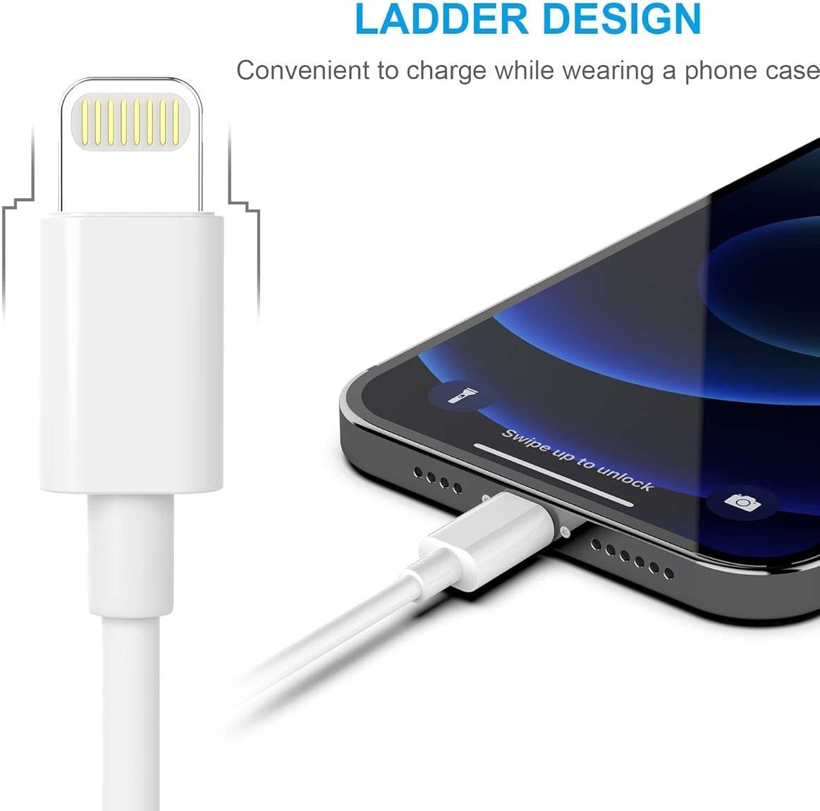AZMOGDT Apple MFi Certified iPhone Charger 5pack [6/6/6/10/10FT] Long Lightning Cable Fast Charging Cord iPhone Charging Cable for iPhone 14/14 Pro/Max/13/12/11 Pro Max/XS MAX/XR/XS/X/8/Plus - Image 4
