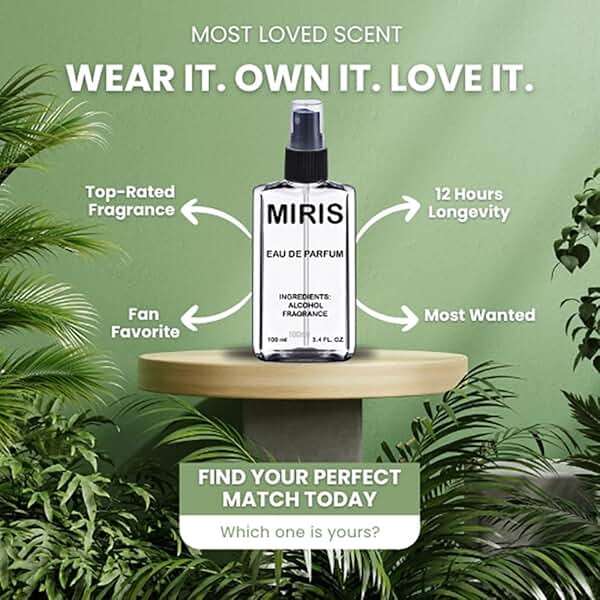 MIRIS No. 21224, Inspired by Koko Mademoise, Long-Lasting Eau de Parfum for Women, Spray 3.4 Fl Oz / 100 ml - Image 5