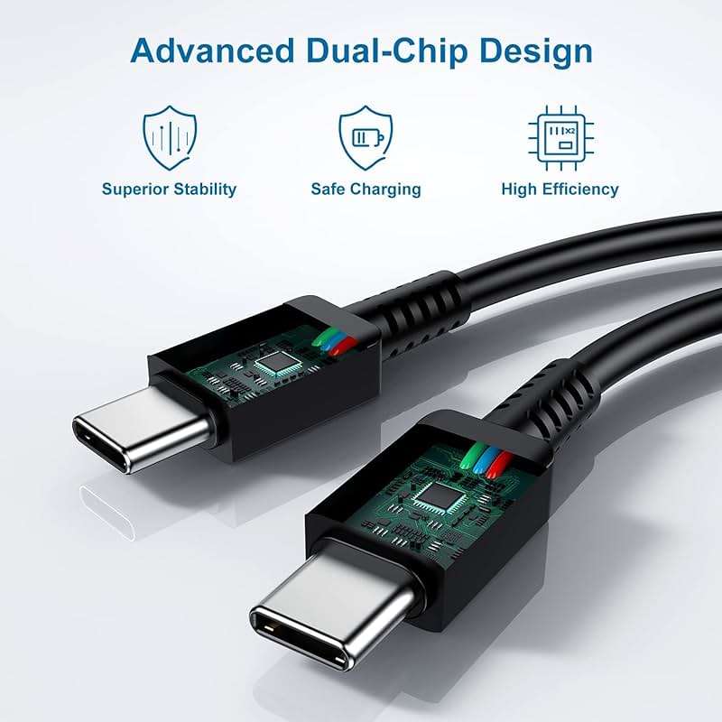 Type C Charger, 2Pack 25W PD USBC Wall Charger Super Fast Charging Block & 6ft Android Phone Cable Cord for Samsung Galaxy S26 S25 S24 S23 S22 S21 S20 (Plus/Ultra)/Note 20 10 9 8/ S10 S9 S8 Galaxy Tab - Image 6