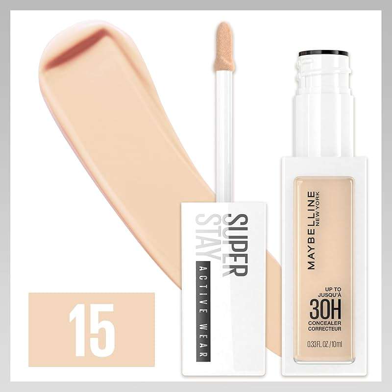 Maybelline Super Stay Liquid Concealer Makeup, Full Coverage Concealer, Up to 30 Hour Wear, Transfer Resistant, Natural Matte Finish, Oil-free, Available in 16 Shades, 15, 1 Count - Image 3