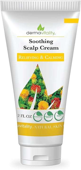 Dermavitality Soothing Moisturizing Scalp Cream Natural Organic Lotion for to moisturize and soothe scalp – 2 Ounces - Image 1