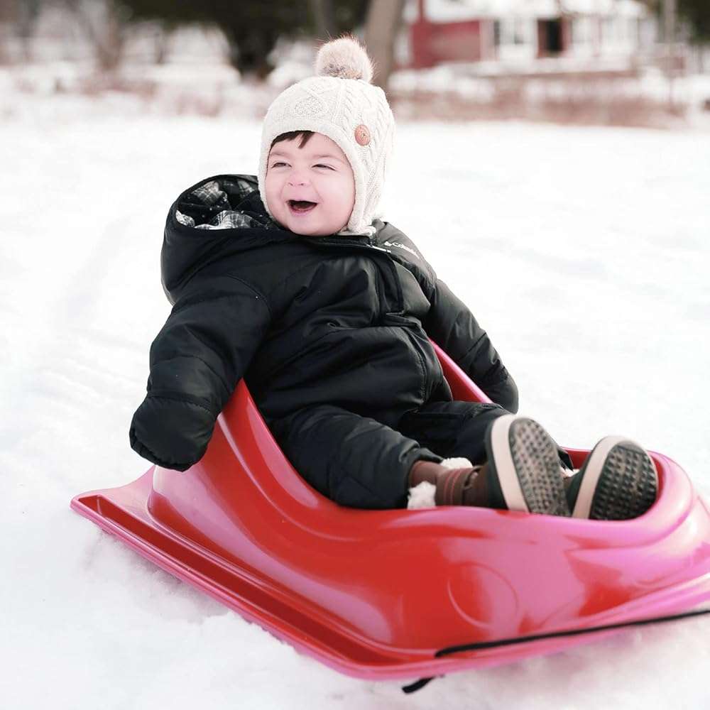 Pelican Baby Sled Deluxe with Weather Shield - Toddler Sled for Snow, Durable for Winter Sledding - Ages up to 24 Months - Image 6