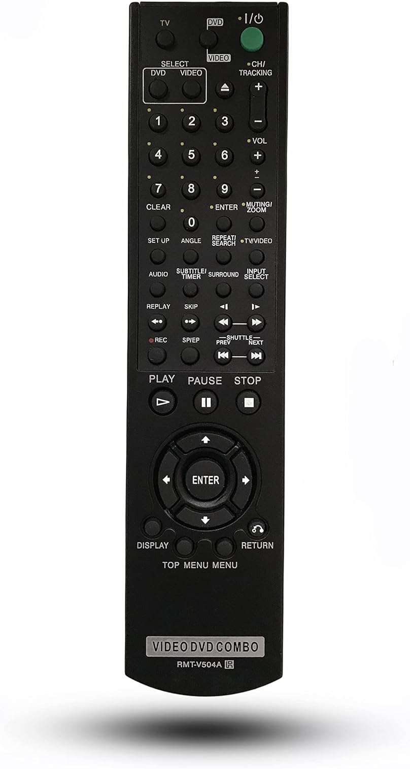 Replacement Remote Control for Sony DVD/VHS Combo Player SLV-D370P SLV-D380P SLV-D350P SLV-D360P SLV-D500P SLV-D281P SLV-D300P SLV-D560P - Image 1