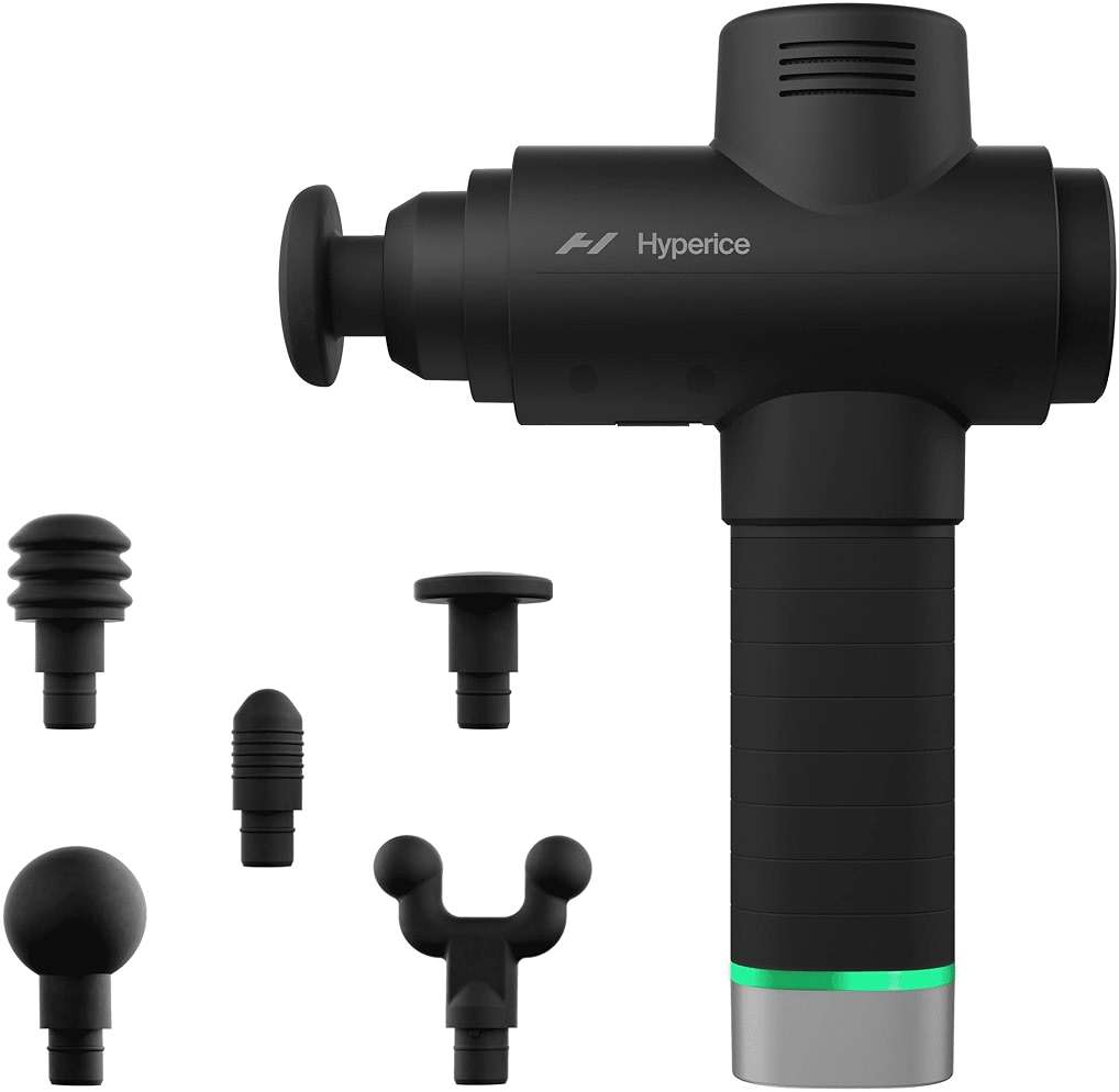 Hyperice Hypervolt 2 Pro - Featuring Quiet Glide Technology - Handheld Percussion Massage Gun - 5 Speeds, 5 Interchangeable Heads - Helps Relieve Sore Muscles and Stiffness - Image 1