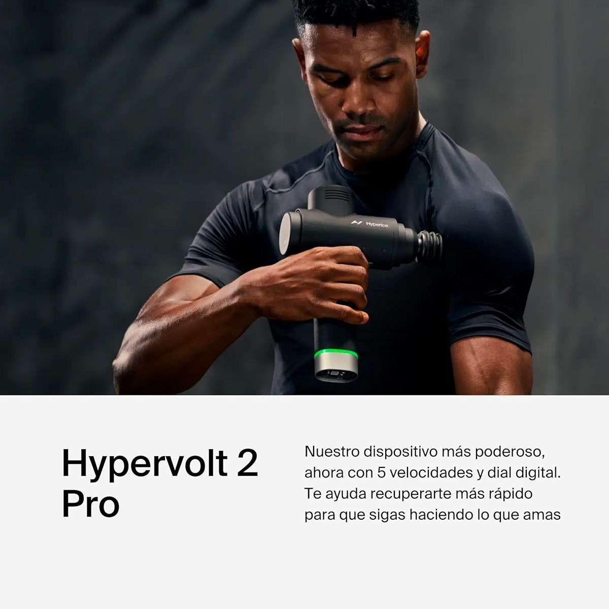 Hyperice Hypervolt 2 Pro - Featuring Quiet Glide Technology - Handheld Percussion Massage Gun - 5 Speeds, 5 Interchangeable Heads - Helps Relieve Sore Muscles and Stiffness - Image 3