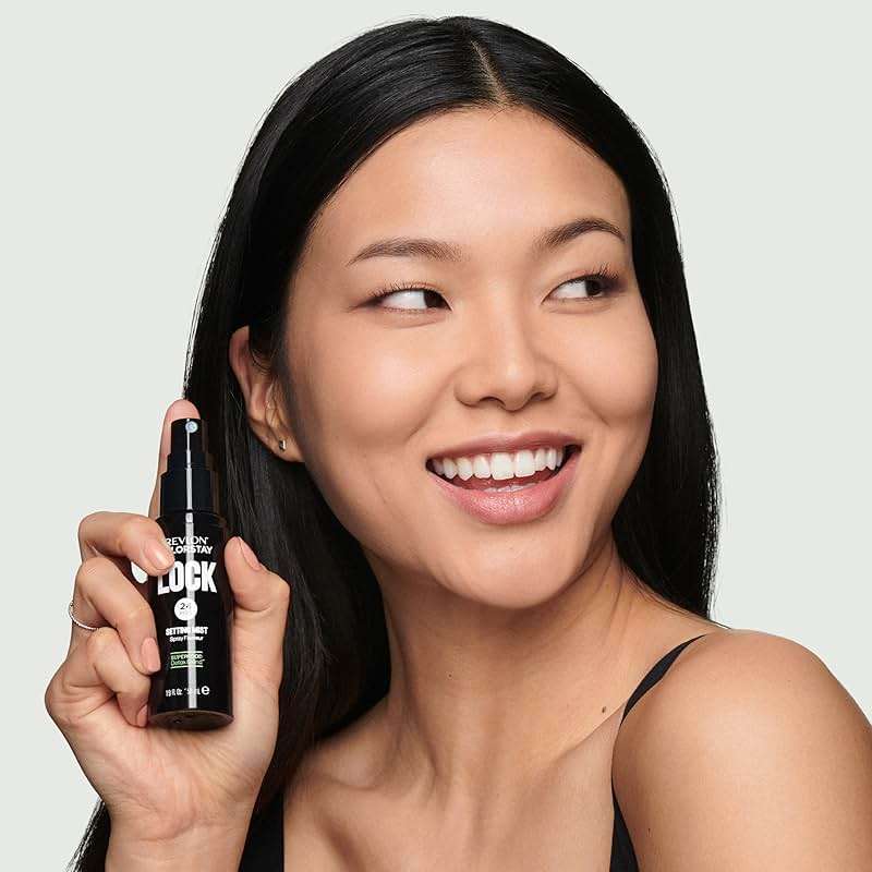 Revlon Colorstay 24 Hr Lock Setting Mist, Keeps Face Makeup from Melting & Fading, Mattifying, Blurring & Oil Absorbing Spray, Transfer-Proof & Mask Friendly, 1.9 fl oz - Image 10