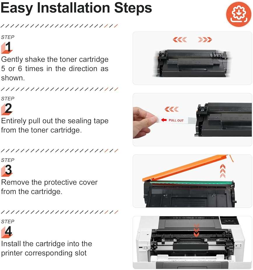 v4ink 58X CF258X High Yield Toner Cartridge Black (with Chip) Compatible Replacement for HP 58X 58A CF258X Toner for HP Pro M404dn M404n M404dw MFP M428fdw M428fdn M428dw M406dn M430f Printer, 2 Pack - Image 8