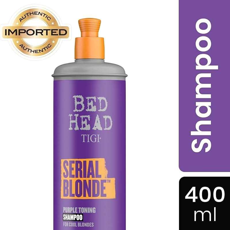 Bed Head by TIGI Serial Blonde Purple Toning Shampoo for Cool Blondes, Neutralizes Brass Tones, Sulfate-Free, 13.53 fl oz - Image 3