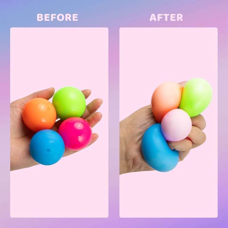 JOYIN 28 Packs Valentines Day Gift Cards with Stress Ball Set Stretchy Squishy Toy Balls Sensory Squishy Toys Stress Relief Toys for Kids Classroom Exchange Prizes, Valentine Party Favor - Image 7