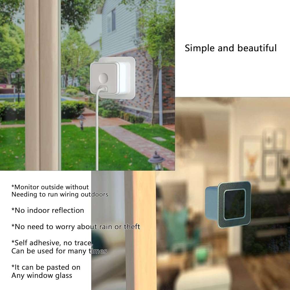Window Mount for Blink Mini/Blink Mini 2K+ Camera, Adhesive Camera Holder Through Glass Use Blink Camera - Image 3