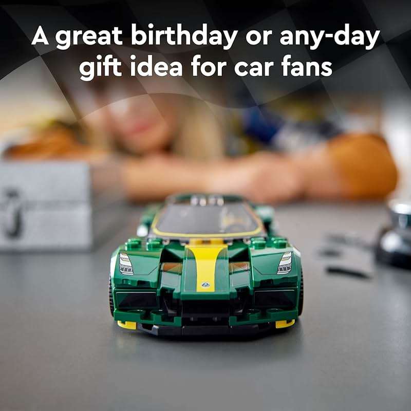LEGO Speed Champions Lotus Evija 76907 Race Car Toy Model for Kids, Collectible Set with Racing Driver Minifigure - Image 6