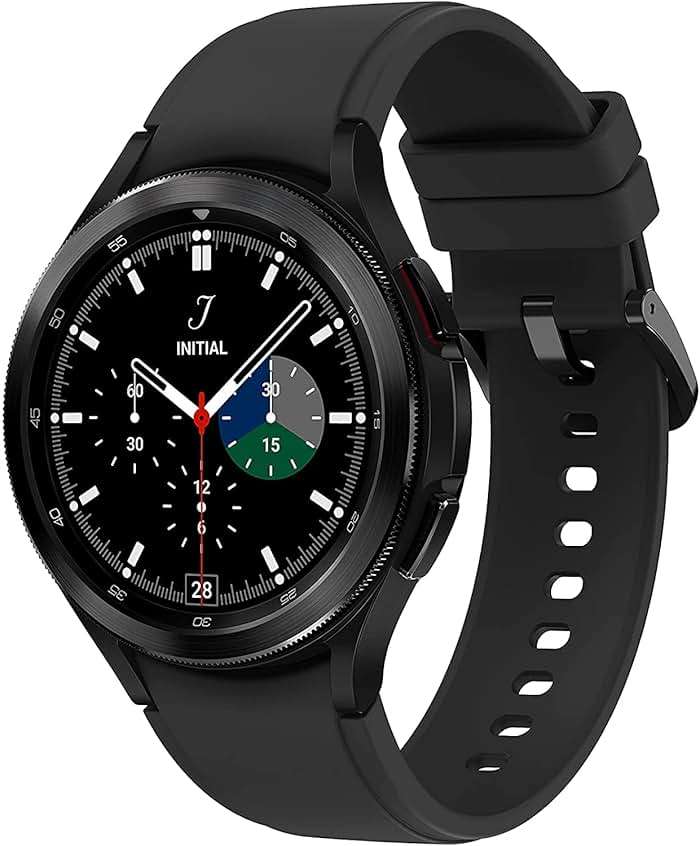 Samsung Electronics Galaxy Watch 4 Classic 46mm Smartwatch with ECG Monitor Tracker for Health Fitness Running Sleep Cycles GPS Fall Detection Bluetooth US Version, Black (Renewed) - Image 1
