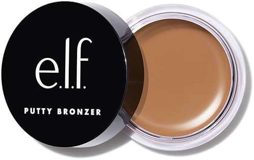 e.l.f. Putty Bronzer, Creamy & Highly Pigmented Formula, Creates a Long-Lasting Bronzed Glow, Infused with Argan Oil & Vitamin E, Tan Lines, 0.35 Oz - Image 1