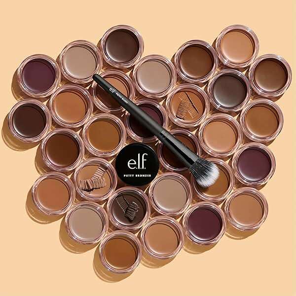 e.l.f. Putty Bronzer, Creamy & Highly Pigmented Formula, Creates a Long-Lasting Bronzed Glow, Infused with Argan Oil & Vitamin E, Tan Lines, 0.35 Oz - Image 3