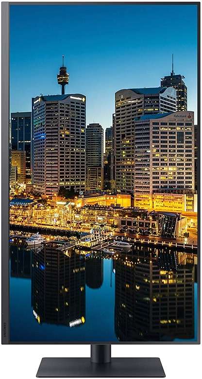 Samsung TU87F Series 32-Inch Viewfinity 4K UHD Pro Monitor, VA Panel, 60Hz, 5ms, HDR10, sRGB, HDMI, Dual 4K Display, Fully Adjustable Stand, Eye Saver Mode (LF32TU874VNXGO) Dark Blue Gray - Image 8