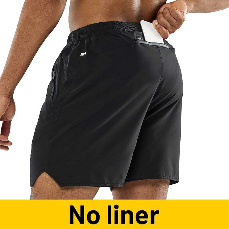 MIER Men's Workout Running Shorts Quick Dry Active 5 Inches Shorts with Pockets, Lightweight, Breathable - Image 2