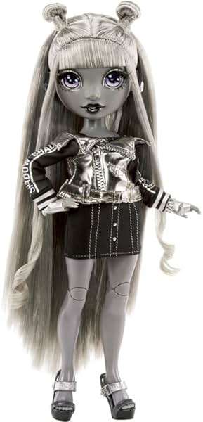 Rainbow High Shadow Series 1 Luna Madison- Grayscale Fashion Doll. 2 Metallic Grey Designer Outfits to Mix & Match, Great Gift for Kids 6-12 Years Old and Collectors - Image 7