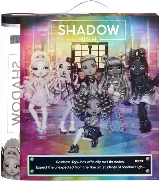 Rainbow High Shadow Series 1 Luna Madison- Grayscale Fashion Doll. 2 Metallic Grey Designer Outfits to Mix & Match, Great Gift for Kids 6-12 Years Old and Collectors - Image 9