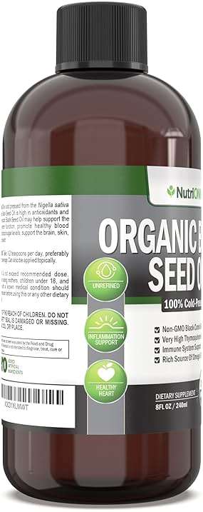 Organic Black Seed Oil - USDA Certified Organic Black Cumin Seed Oil Liquid – High Thymoquinone Content – Non-GMO and Cold-Pressed – Rich Source of Omega-6 & Omega-9 Fatty Acids - 8 Oz - Image 5