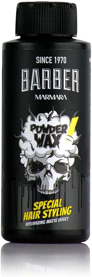 barber marmara Powder Wax Hair Styling Volumizing Powder for Men Matte Finish Texture Powder, Adds Instant Volume & Thickness, Lightweight Non-Greasy No Shine Hair Styling Powder, 20g - Image 3