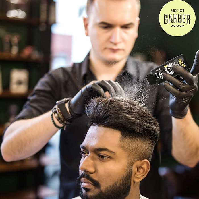 barber marmara Powder Wax Hair Styling Volumizing Powder for Men Matte Finish Texture Powder, Adds Instant Volume & Thickness, Lightweight Non-Greasy No Shine Hair Styling Powder, 20g - Image 5