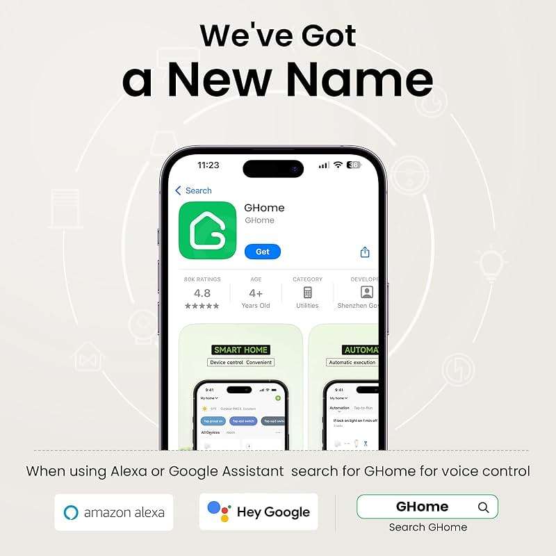 GHome Smart Switches for Lights, WiFi Smart Light Switch Works with Alexa and Google Home, Single-Pole, Neutral Wire Required, 2.4Ghz WiFi Light Switch with APP Control, No Hub Required, UL FCC Listed - Image 5
