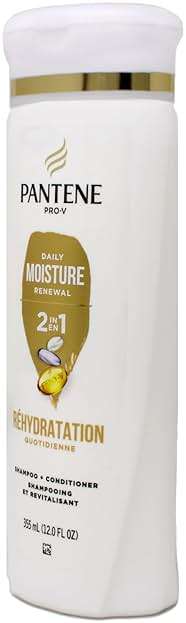 Pantene PRO-V Daily Moisture Renewal 2 in 1 Shampoo + Conditioner, 12 oz - Image 8