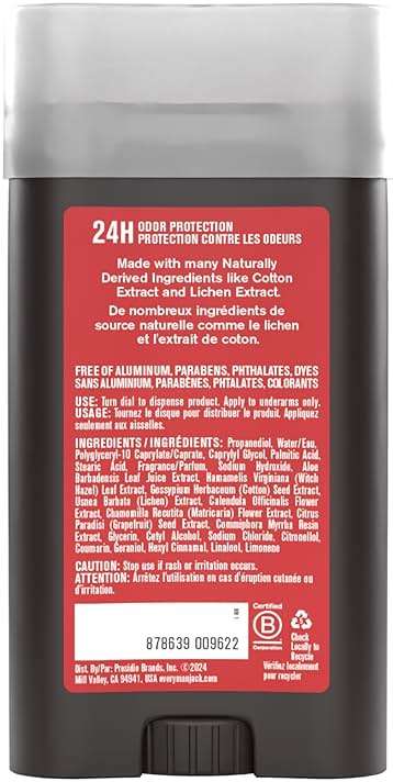 Every Man Jack Cedar + Red Sage Men’s Deodorant - Stay Fresh with Aluminum Free Deodorant For all Skin Types - Odor Crushing, Long Lasting, with Naturally Derived Ingredients - 3 oz - 2 Pack - Image 9