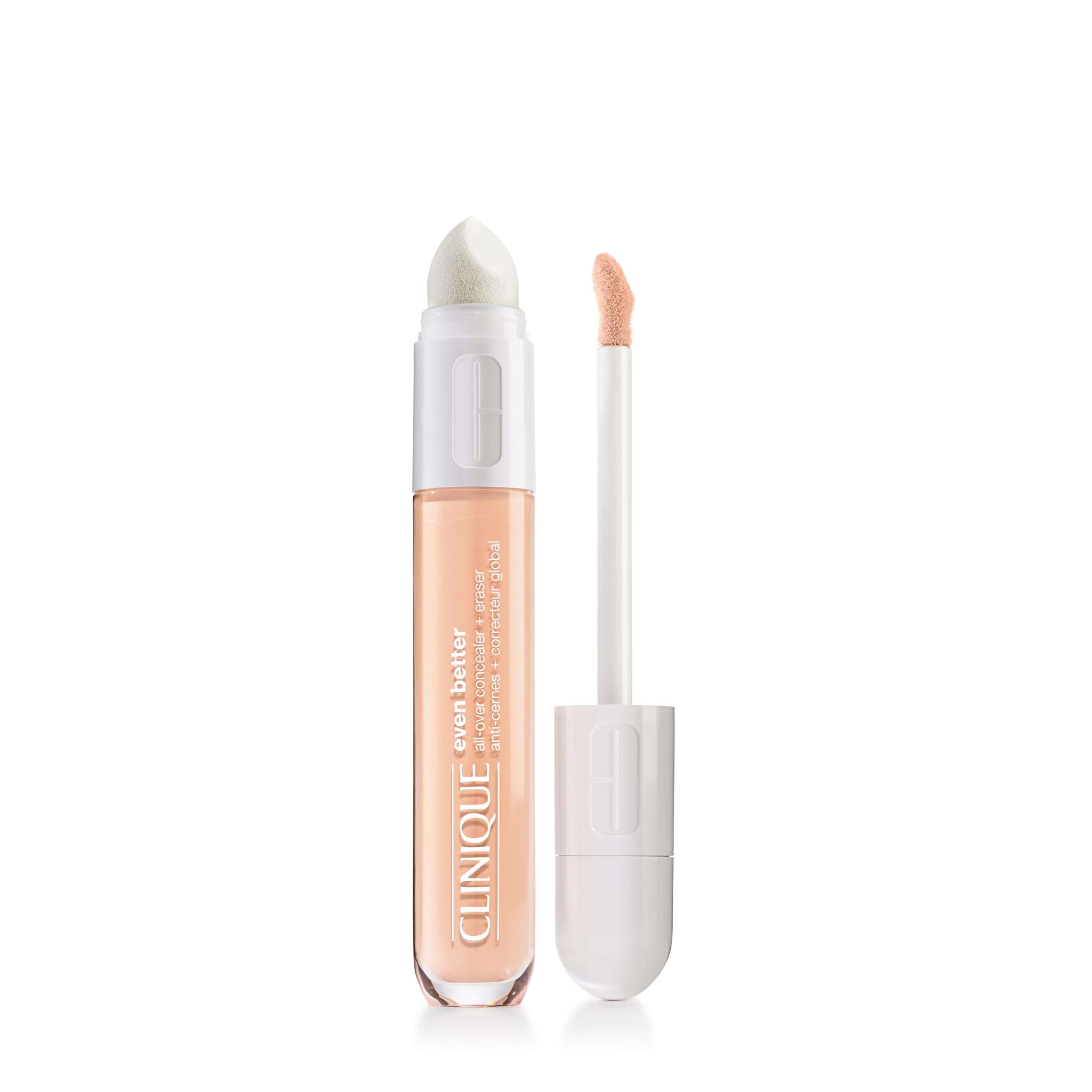 Clinique Even Better All-Over Full Coverage Concealer + Eraser Makeup For Dark Undereye Circles | With Hyaluronic Acid + Caffeine | Hydrating, Brightening + Depuffing - Image 1