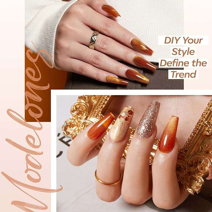 modelones X Nail Gel Kit, Fake Nails Long Coffin, 9-in-One Glue Prep Dehydrator & Portable Mini U V Light Acrylic Clipper, 500Pcs Coffin Tips for Extension Kit DIY Salon Home Gifts for Women - Image 2