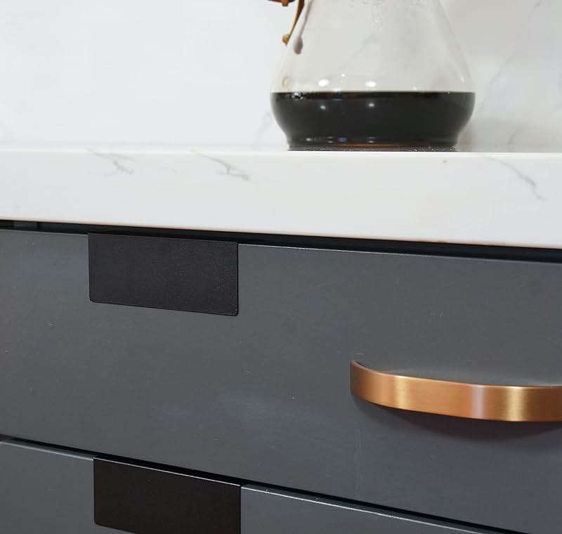 Clip-On Metal Cabinet and Drawer Labels – Reusable Chalkboard Labels for Kitchen, Bathroom, Dresser Drawers. Durable. Polished Edge. No Residue. - Image 3