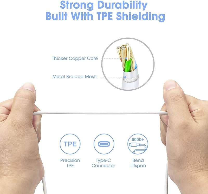 Mac Book Pro Charger - 96W USB C Charger Power Adapter for USB C Port MacBook Pro & MacBook Air 16 15 14 13 inch, Ipad and All C Device, USB c Laptop Chargers Included Cable - Image 7
