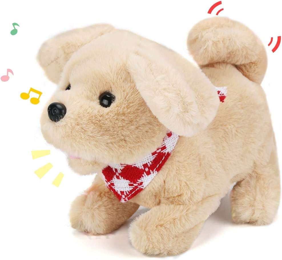 Sotodik Electric Plush Toys Corgi Puppy Interactive Pet Dog-Walking,Barking,Tail Wagging - Image 1